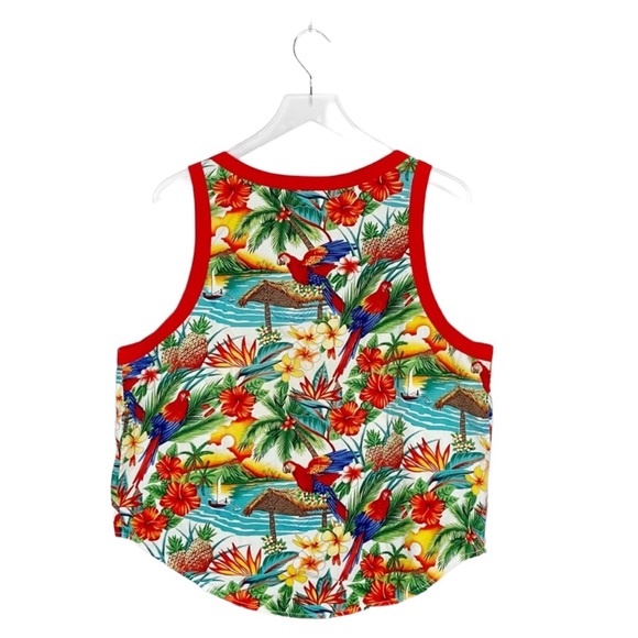 LF Furst Of A Kind Tropical Button-Down Tank - Picture 2 of 4